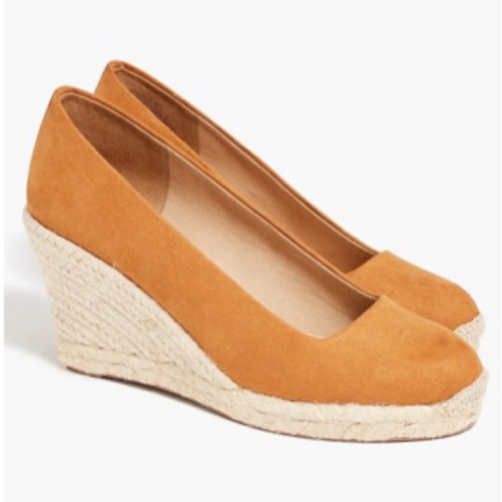COPY - J. Crew Women's Wedges Shoes in Pale Clay Brown Suede Size 7 NWB